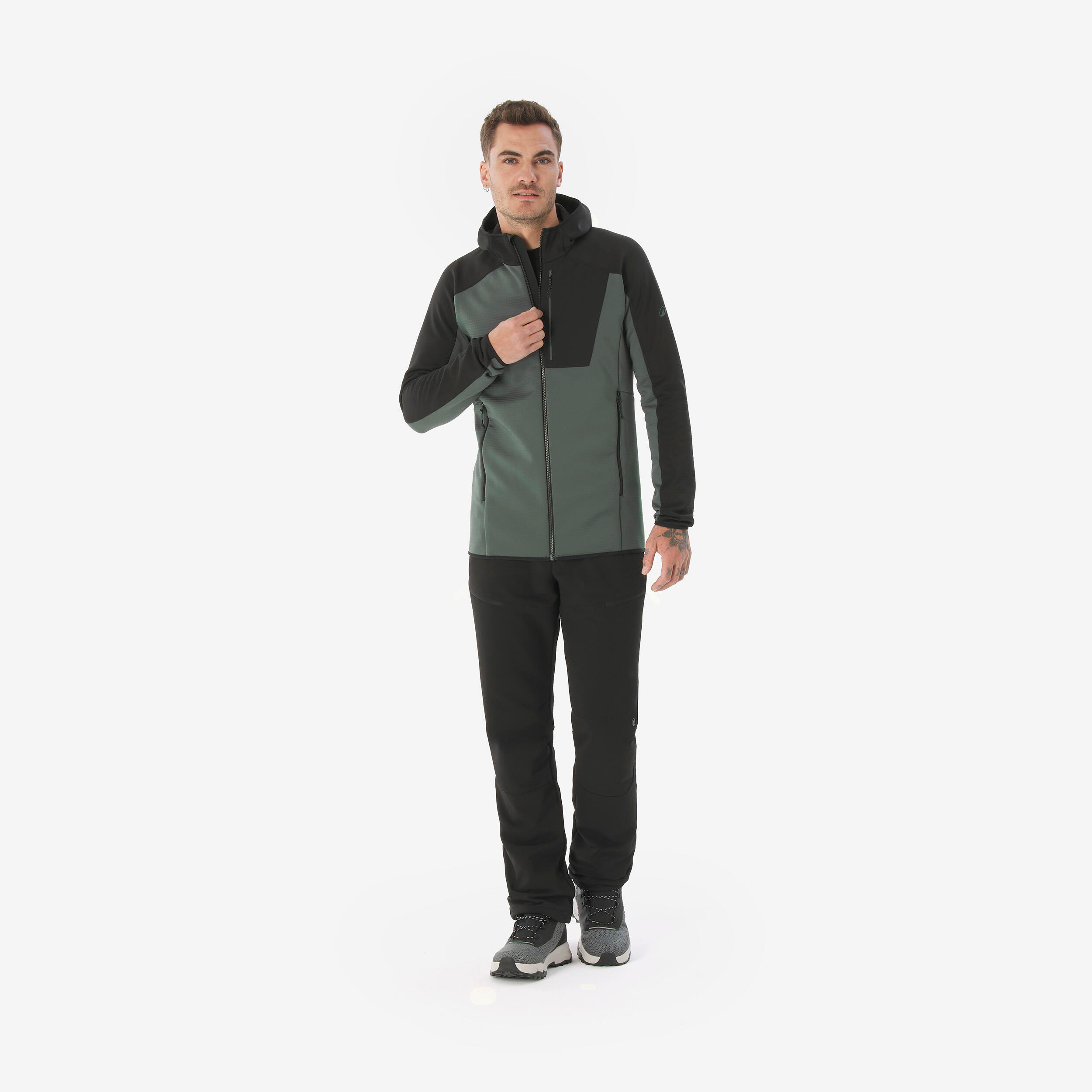 Veste de randonnée en polaire zippée homme, MH 500  2/8