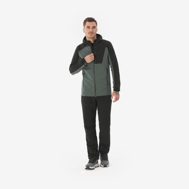 Erkek Outdoor Polar Mont - Siyah - MH500