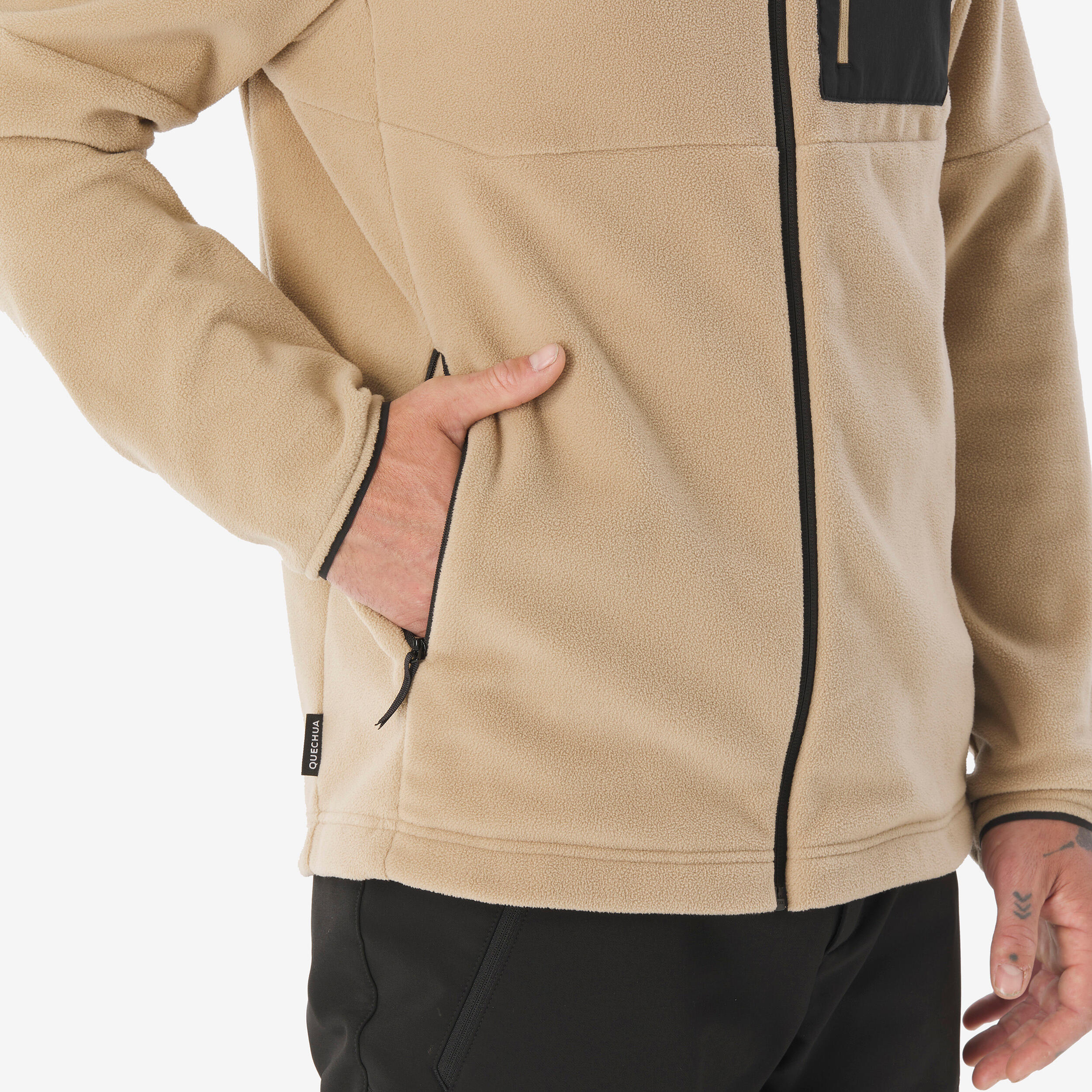 Veste de randonnée en polaire zippée homme, MH 500 - QUECHUA
