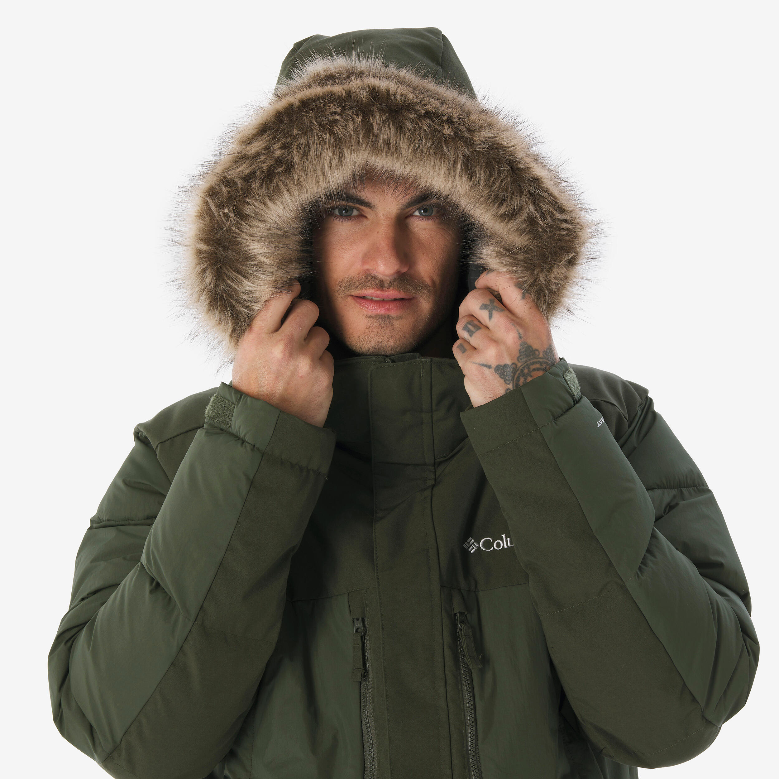 Parka de montaña y trekking con capucha Hombre Columbia Peak Fusion 4/8