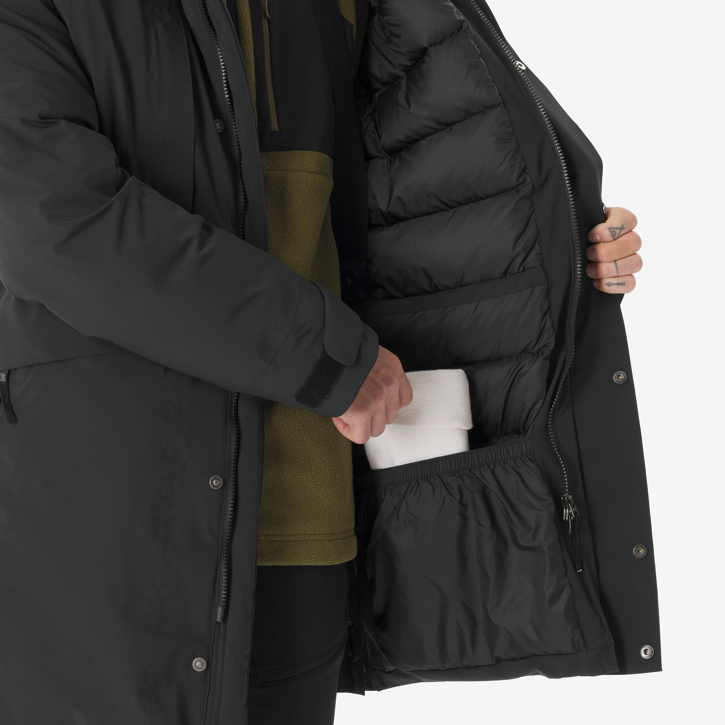 Daunenwanderparka -20 °C Herren, wasserdicht, NH900 blau 12/23