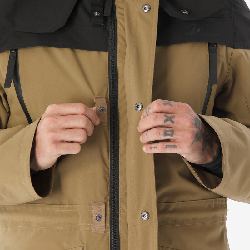 Geacă Parka Impermeabilă Drumeție NH900 -20°C Maro Bărbați