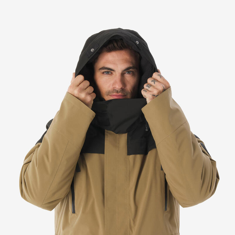 Geacă Parka Impermeabilă Drumeție NH900 -20°C Maro Bărbați