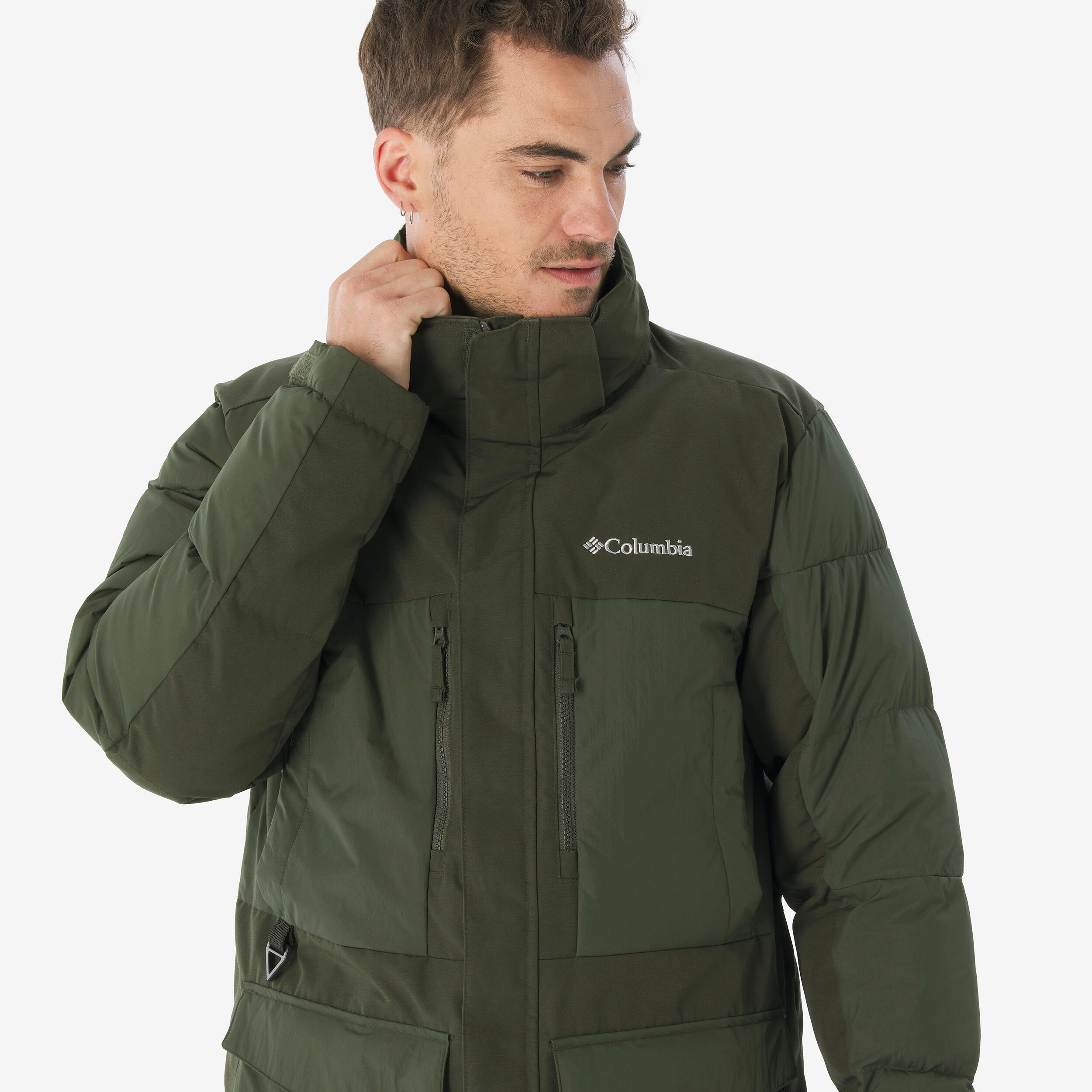 Parka de montaña y trekking con capucha Hombre Columbia Peak Fusion 6/8