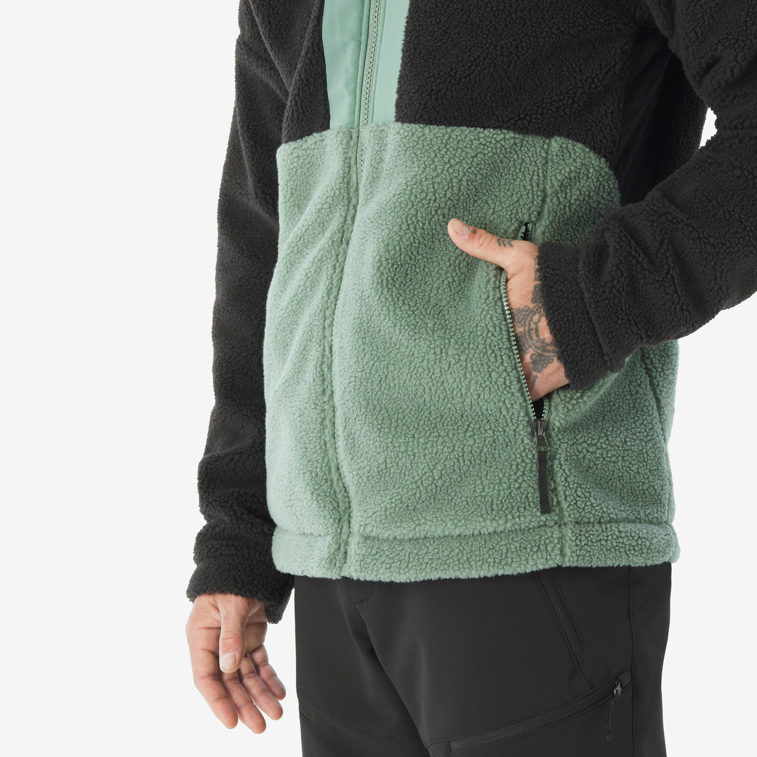 Veste Rab Pioneer Homme - Polaire Sherpa Vert Kaki - Taille M - Randonnée