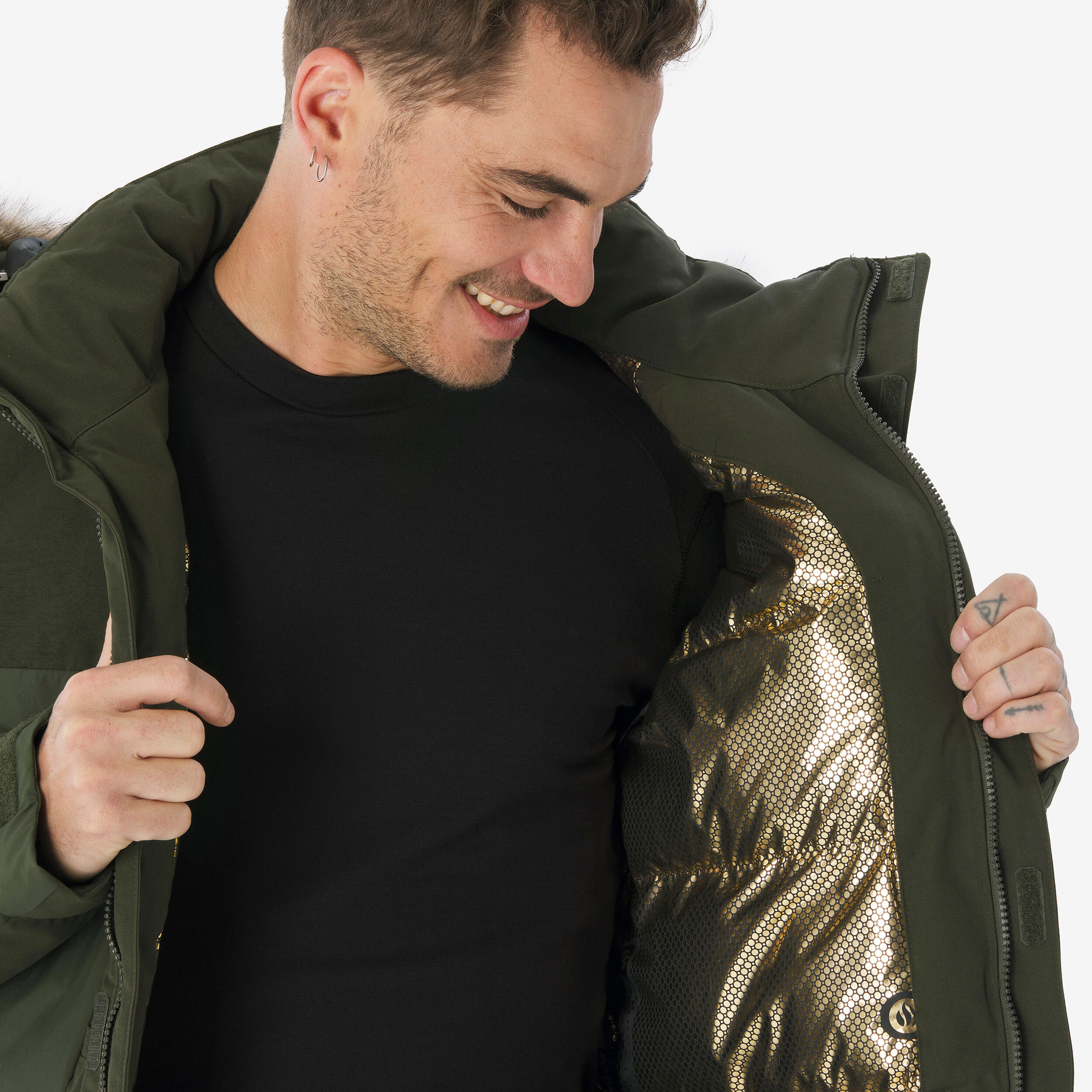 Parka de montaña y trekking con capucha Hombre Columbia Peak Fusion 7/8