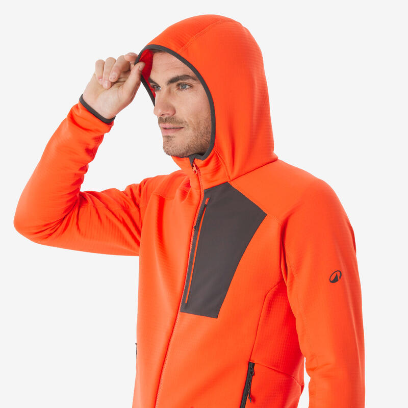Pánská turistická fleecová mikina na zip MH 500