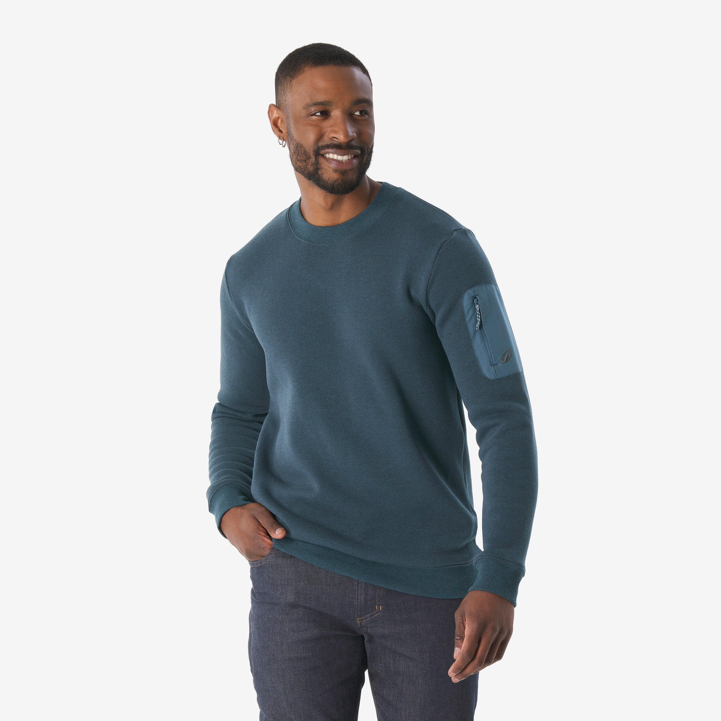 Men’s hiking pullover NH100 - Blue