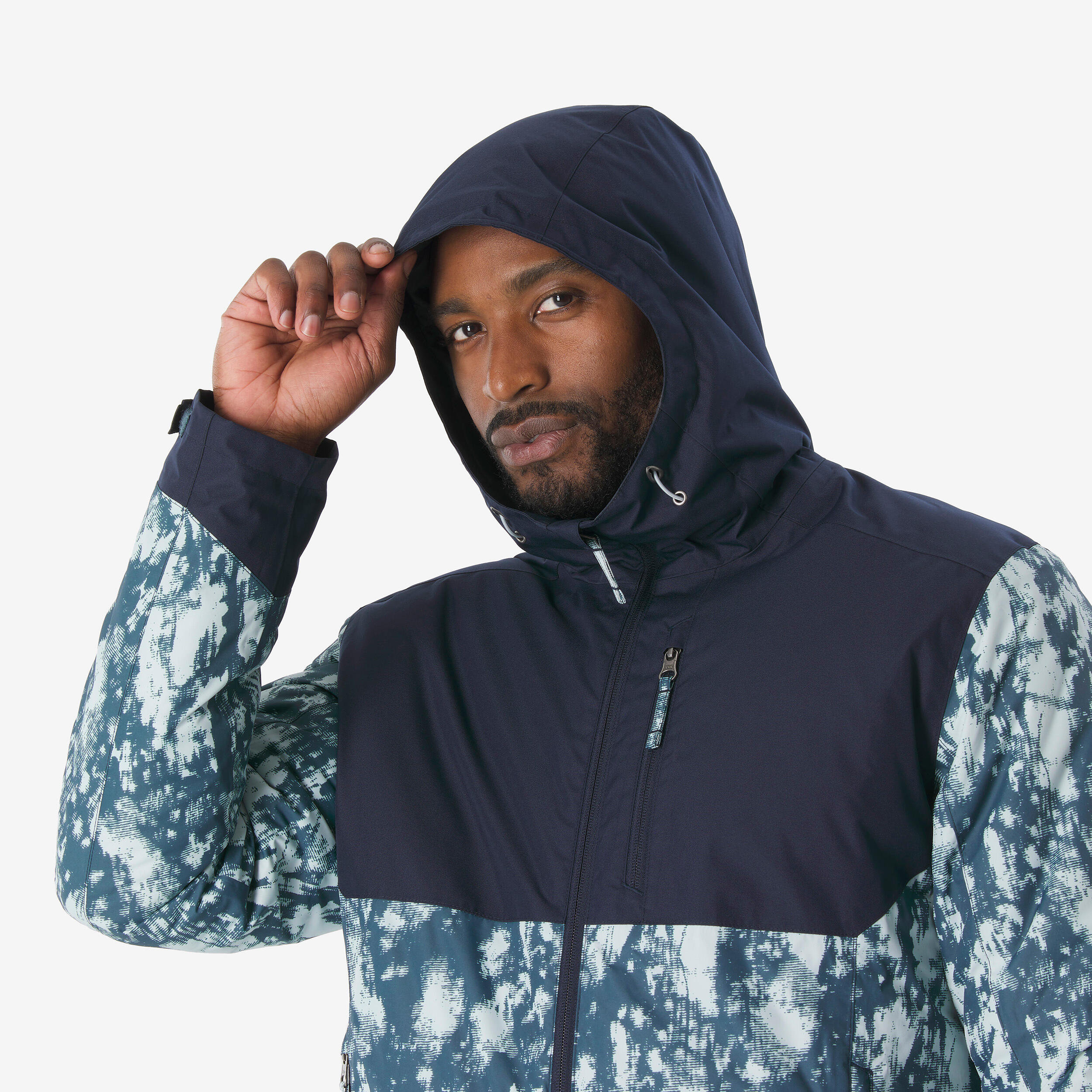 Winterjacke Herren warm bis -10°C wasserdicht – NH500 blau 9/9