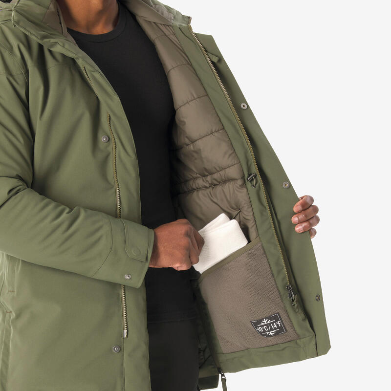 Erkek Outdoor Su Geçirmez Kar Montu/Kışlık Mont - Yeşil - NH500 -10 °C