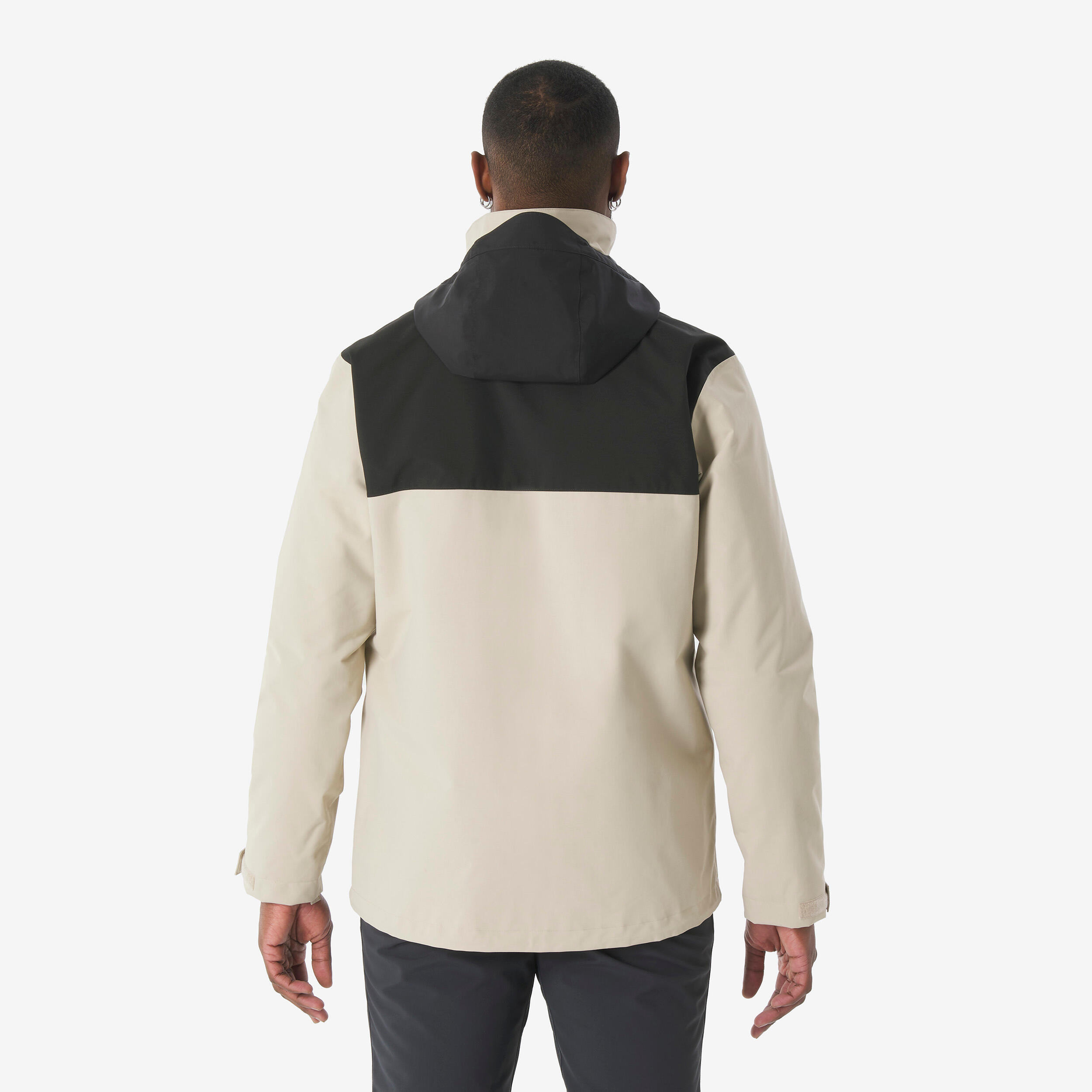 Chaqueta 3en1 de montaña y trekking impermeable Hombre Forclaz NH100 3/9