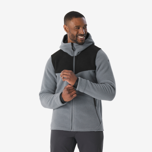 Polaire chaude de randonnée homme, NH500 gris