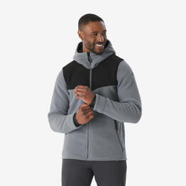 Polaire chaude de randonnée homme, NH500 gris