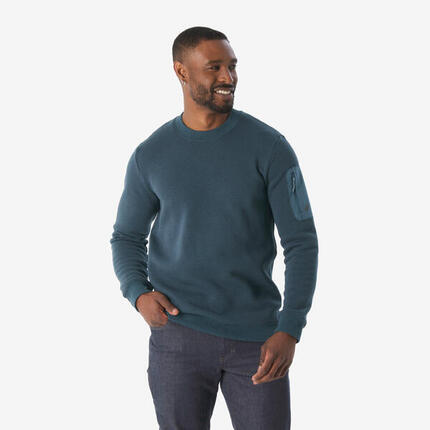 Pullover Herren Wandern - NH100 blau