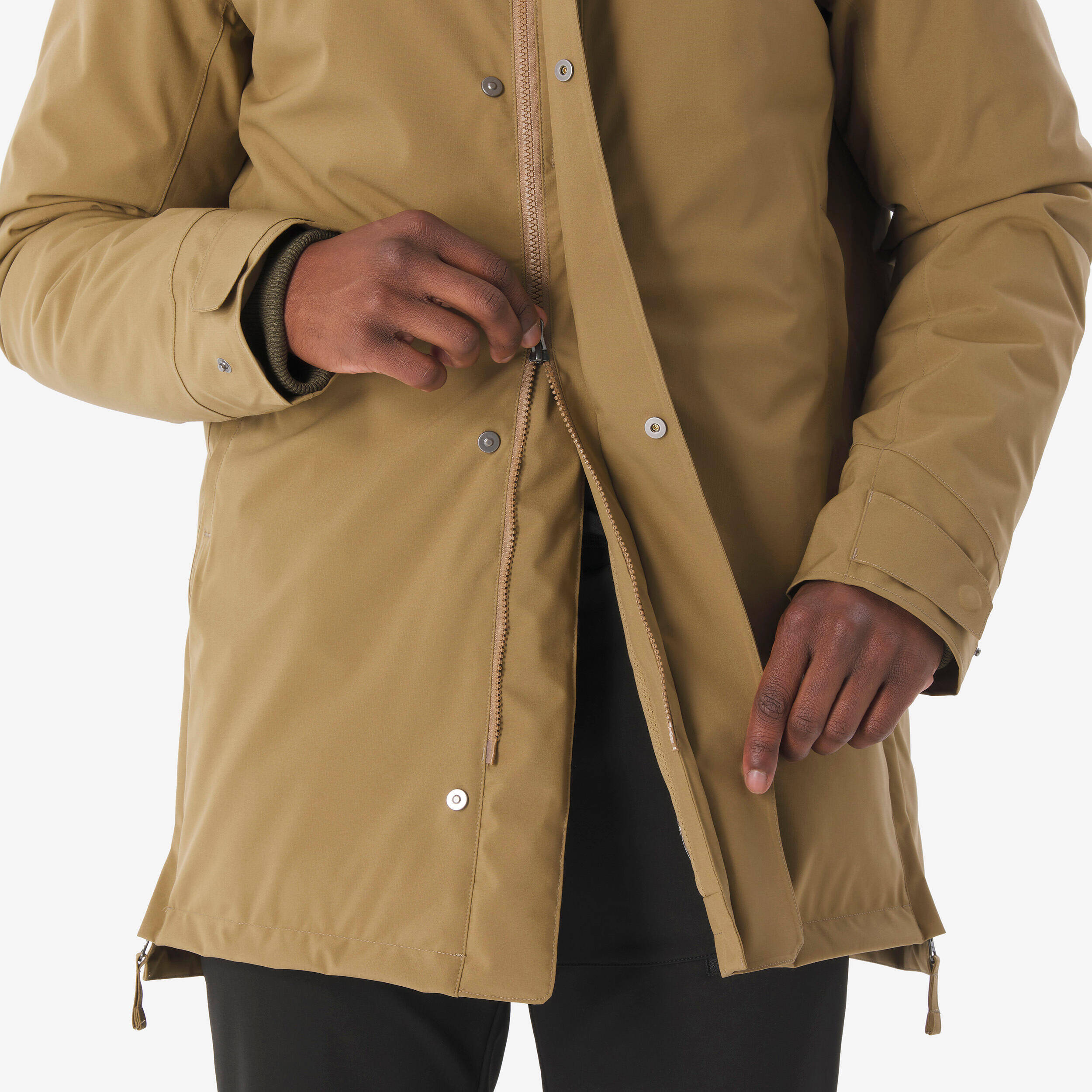 Men Waterproof hiking parka -10°C NH500 - Brown -  5