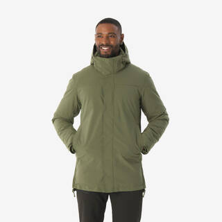 Men’s waterproof hiking parka -10°C, NH500 - Green