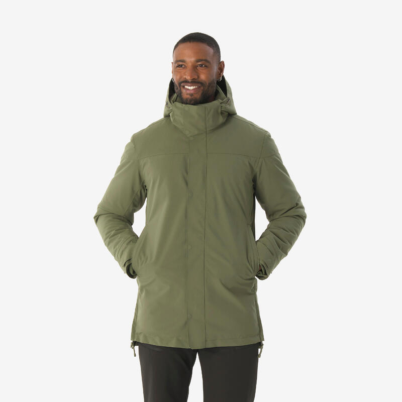 Erkek Su Geçirmez Outdoor Parka/Kışlık Mont - Kahverengi - SH500 -10 °C