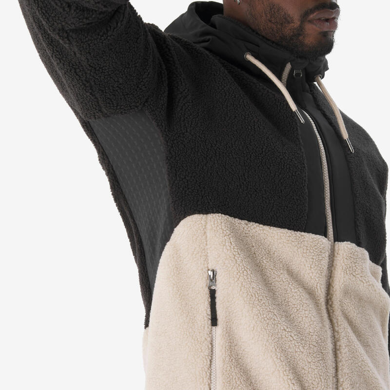 Erkek Outdoor Polar Kışlık Mont/Kar Montu - Bej - SH900