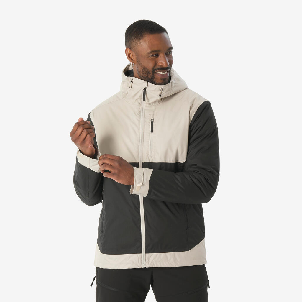 Veste de randonnée -10°C imperméable homme, NH500 beige