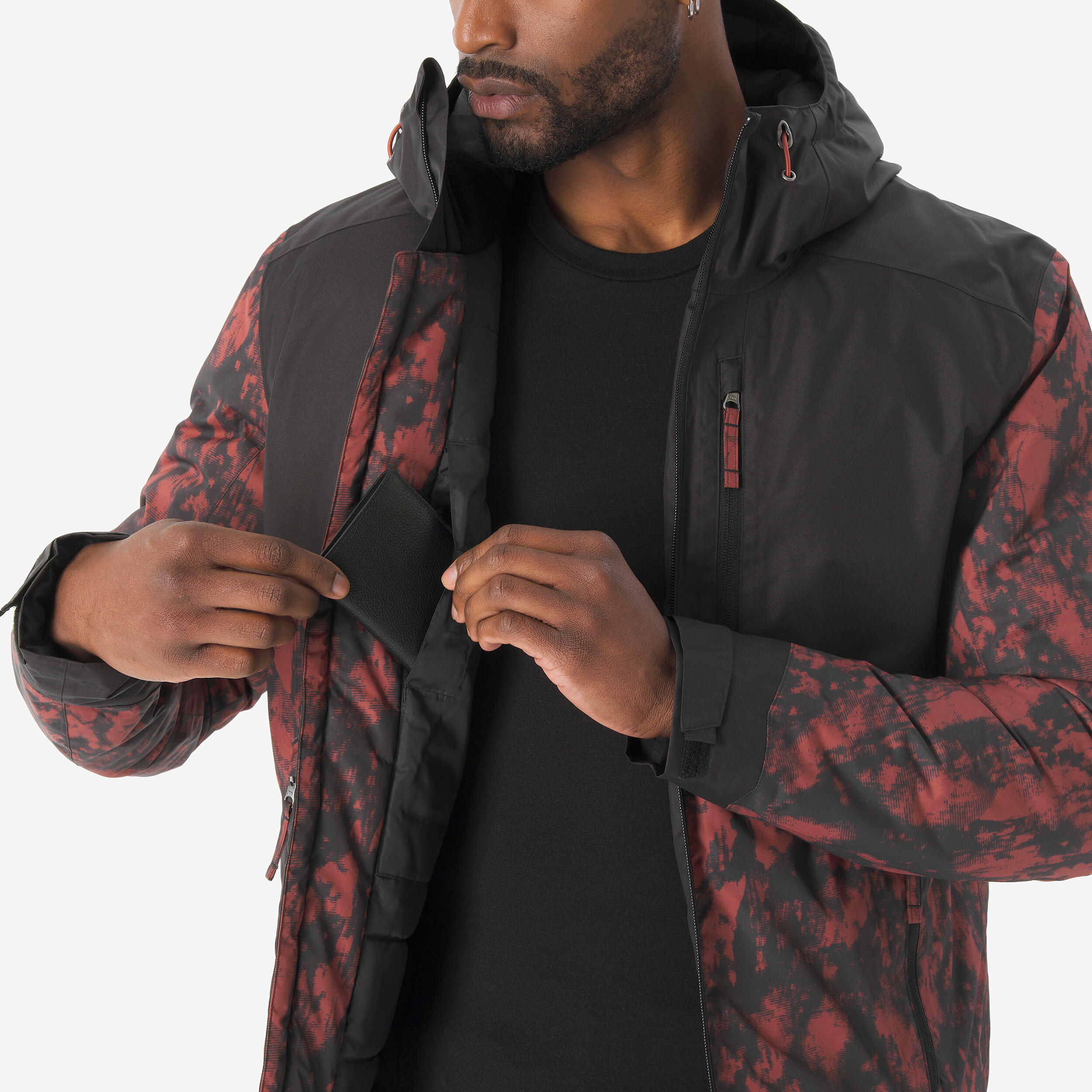 Wanderjacke -10°C wasserdicht Herren, NH500 schwarz 7/9