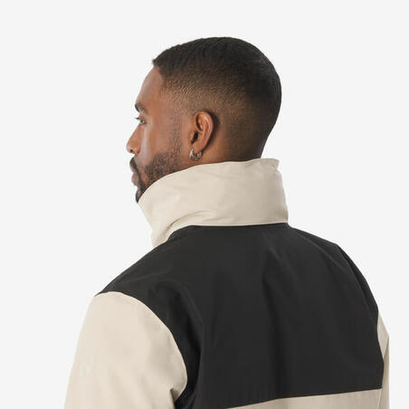 Куртка чоловіча NH100 трекінгу 3 в 1 водонепроникна бежева