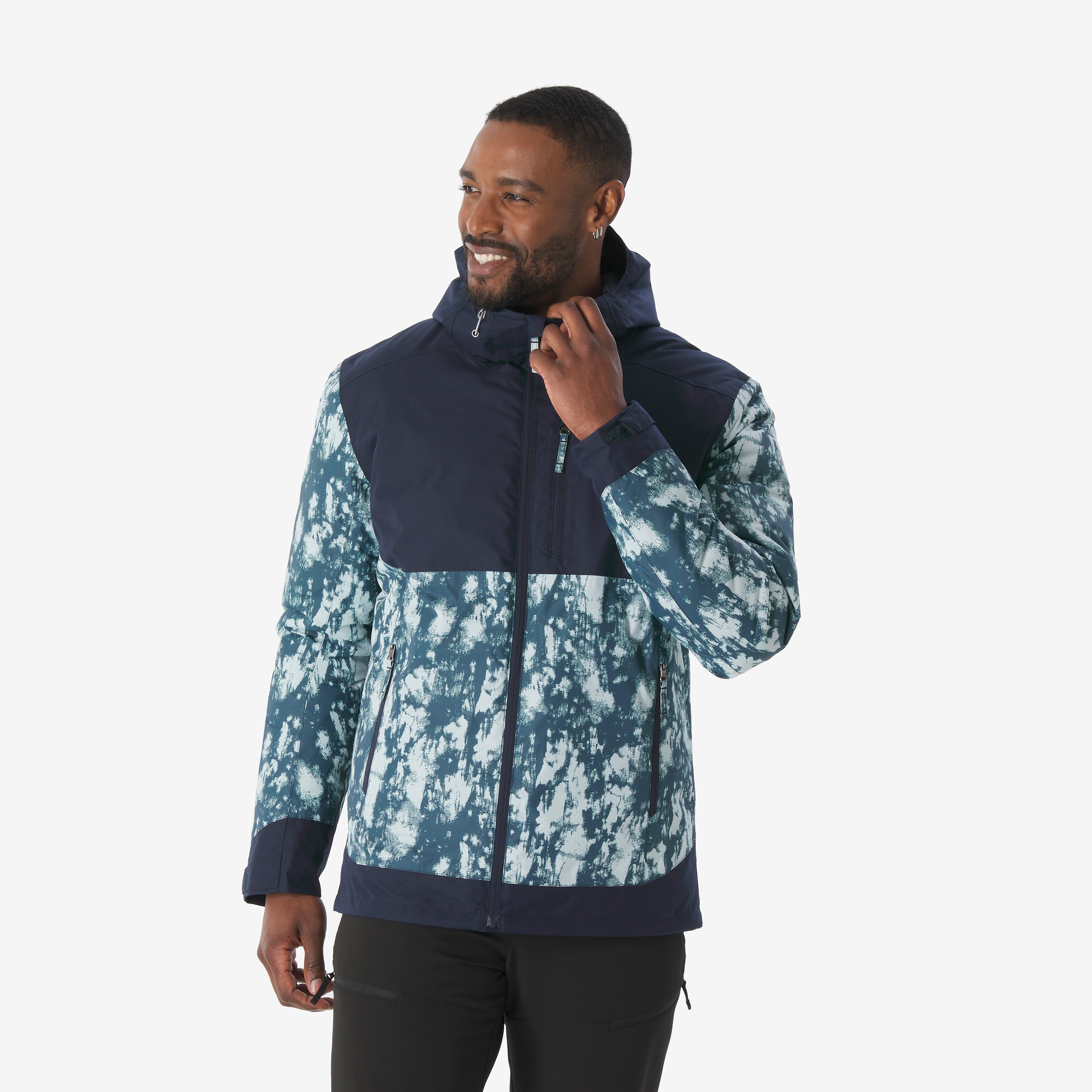 Veste de randonnée -10°c imperméable homme, nh500 bleu - Randonnée - Trek - Quechua- Clubs - Entreprises - Collectivités - Associations