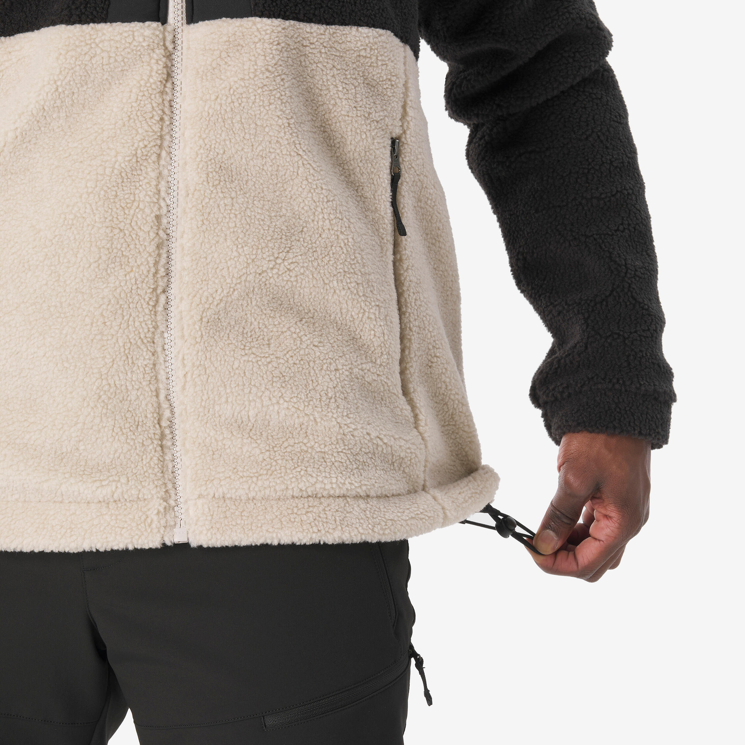 Men’s Warm Sherpa Fleece Hiking Jacket, SH 900  - QUECHUA