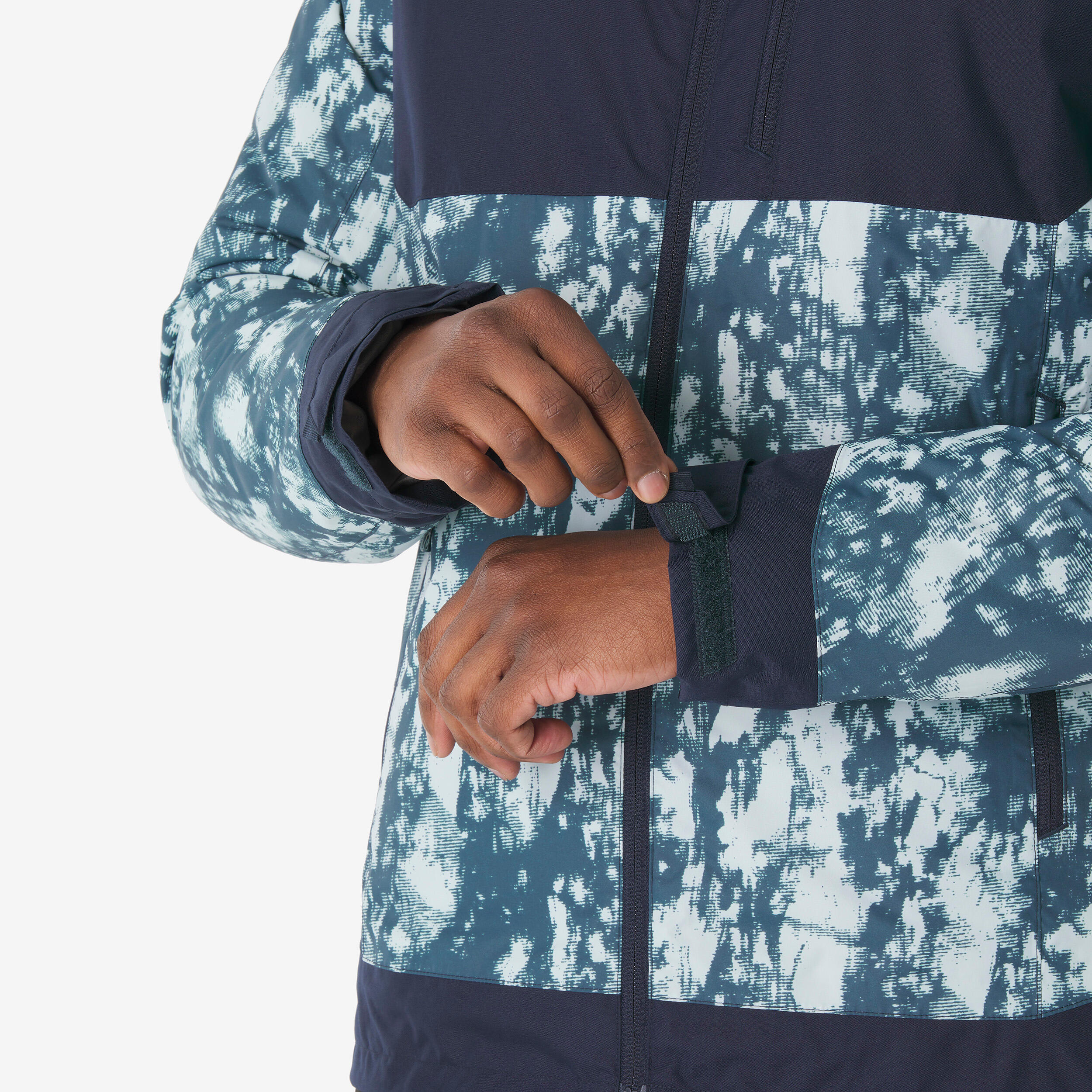 Winterjacke Herren warm bis -10°C wasserdicht – NH500 blau 8/9