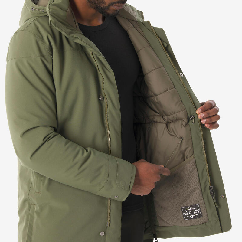 Erkek Outdoor Su Geçirmez Kar Montu/Kışlık Mont - Yeşil - NH500 -10 °C