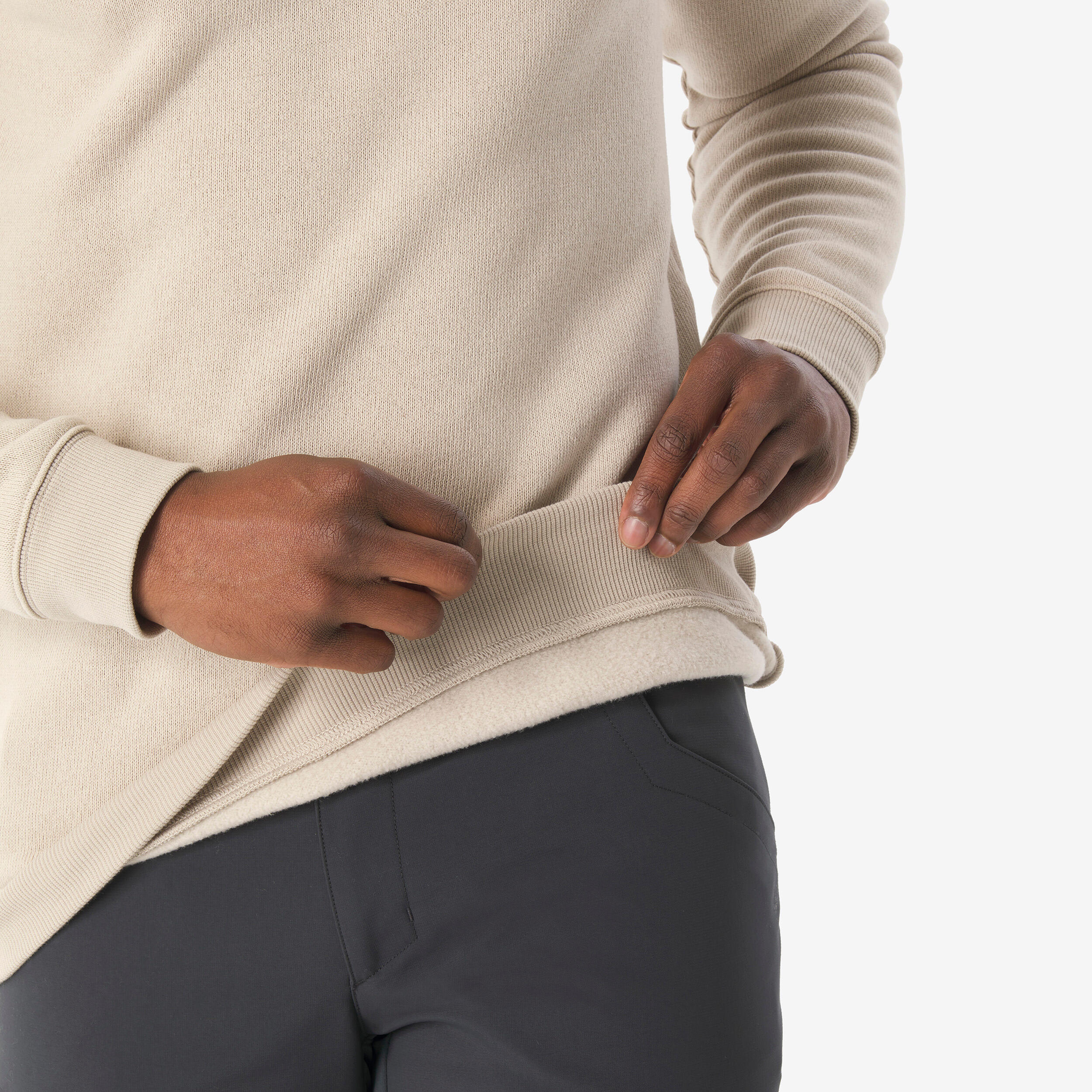 Men’s hiking pullover NH100 - Beige