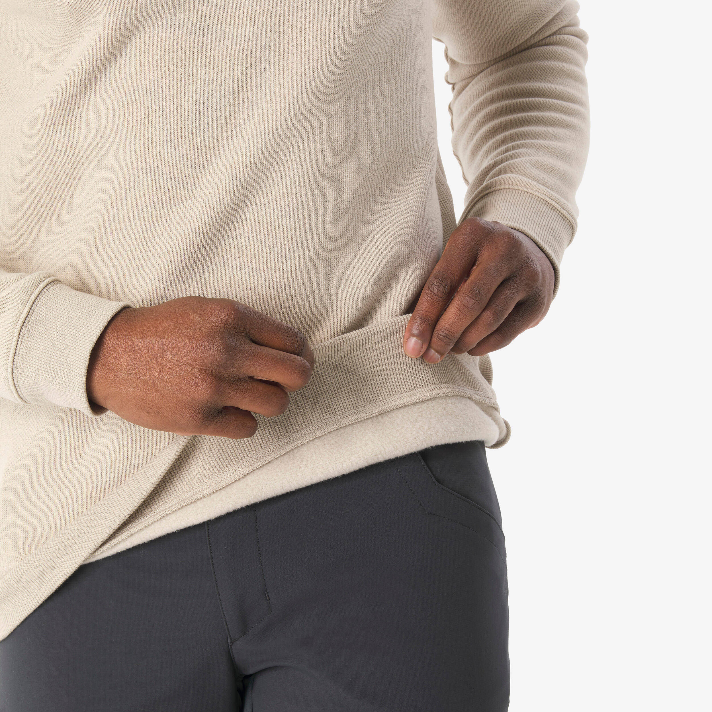 Men’s hiking pullover NH100 - Beige -  5