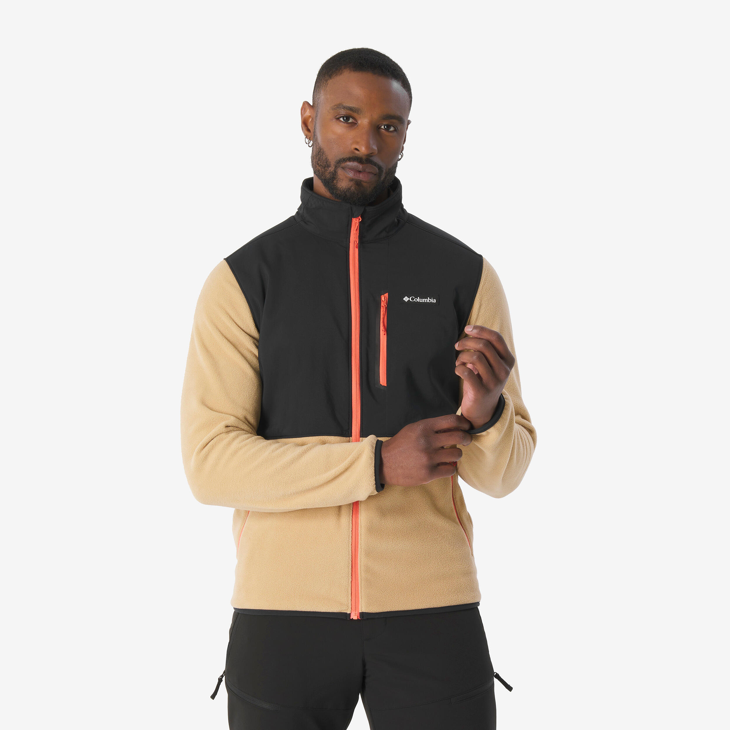 Polar cu fermoar COLUMBIA Kearney Falls Bej Bărbați