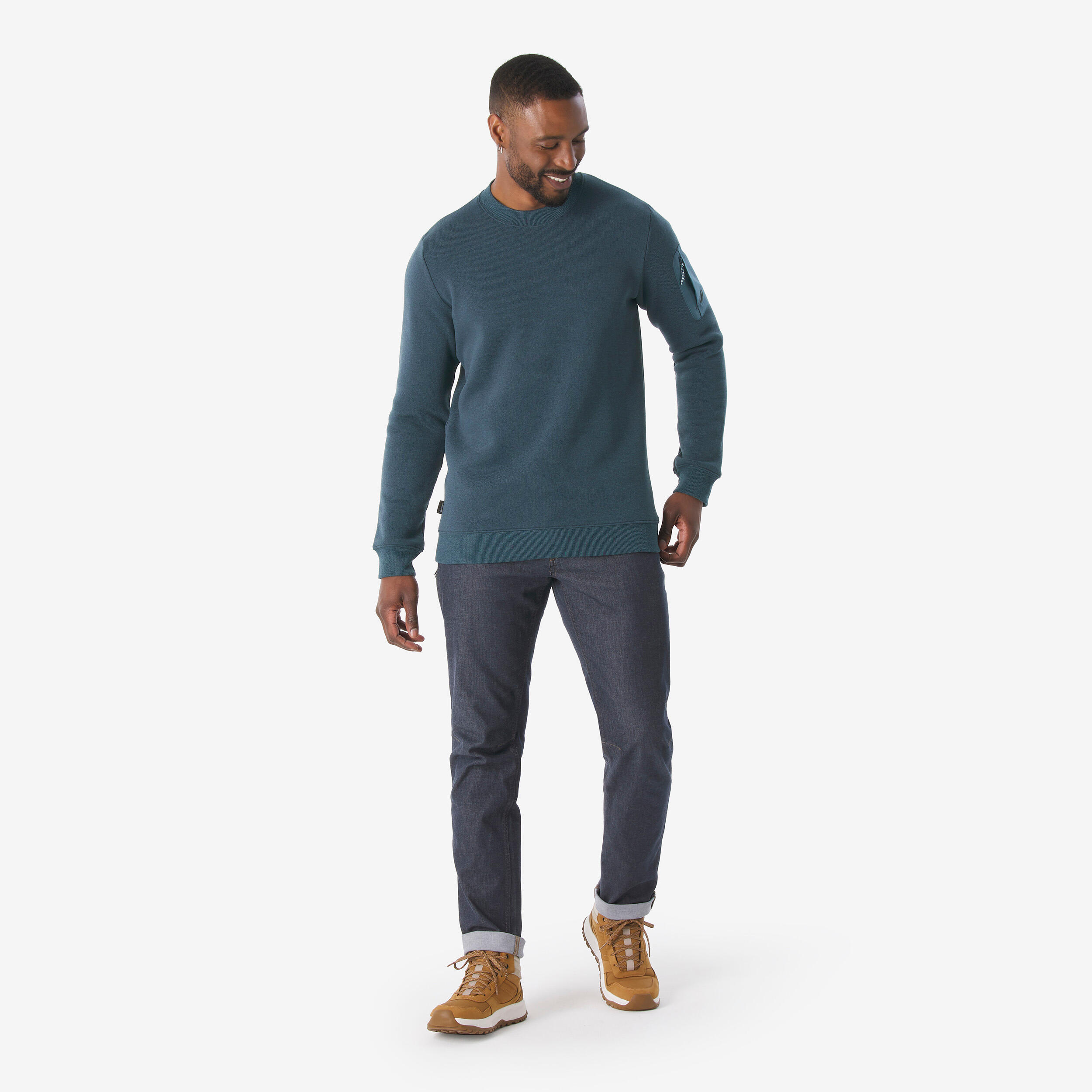 Sweter turystyczny męski Quechua NH100 2/6