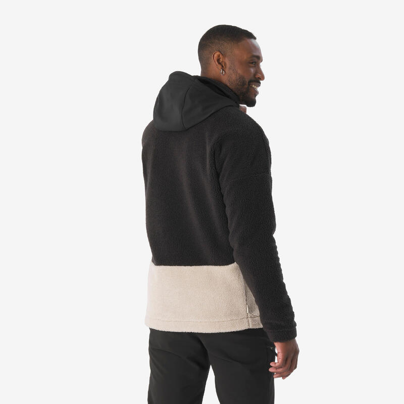 Erkek Outdoor Polar Kışlık Mont/Kar Montu - Bej - SH900