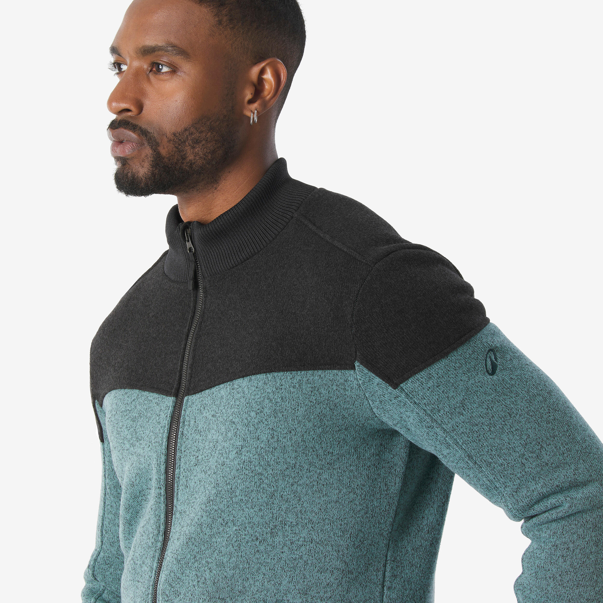 Polaire chaude de randonnée homme, NH100 vert 4/5
