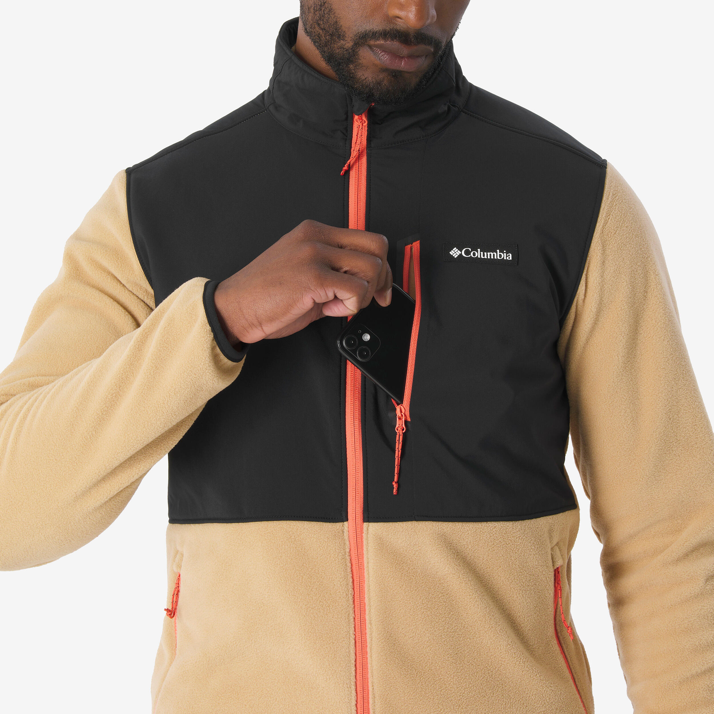 Adult Full-zip Fleece Jacket COLUMBIA Kearney Falls - Beige