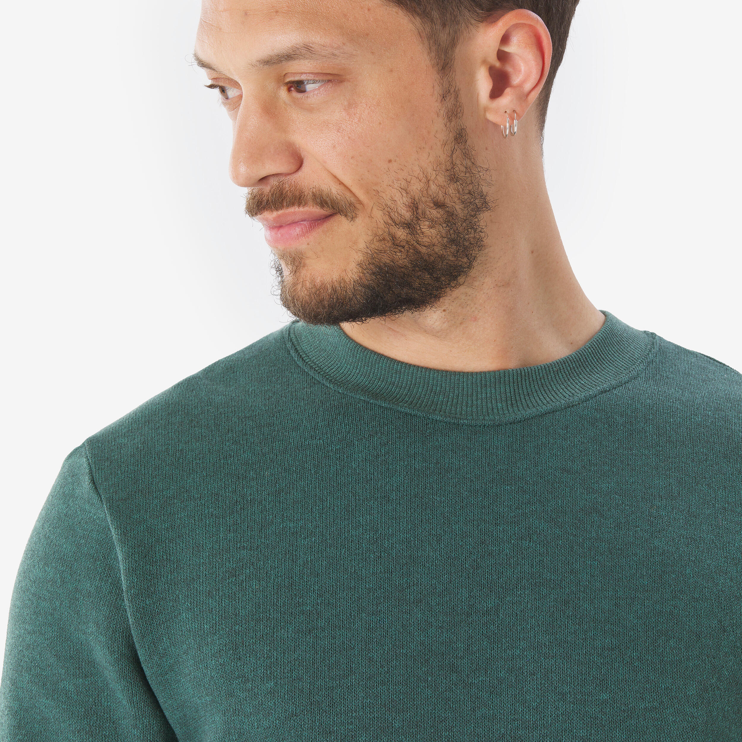 Pull de randonnée homme, NH100 vert 6/6