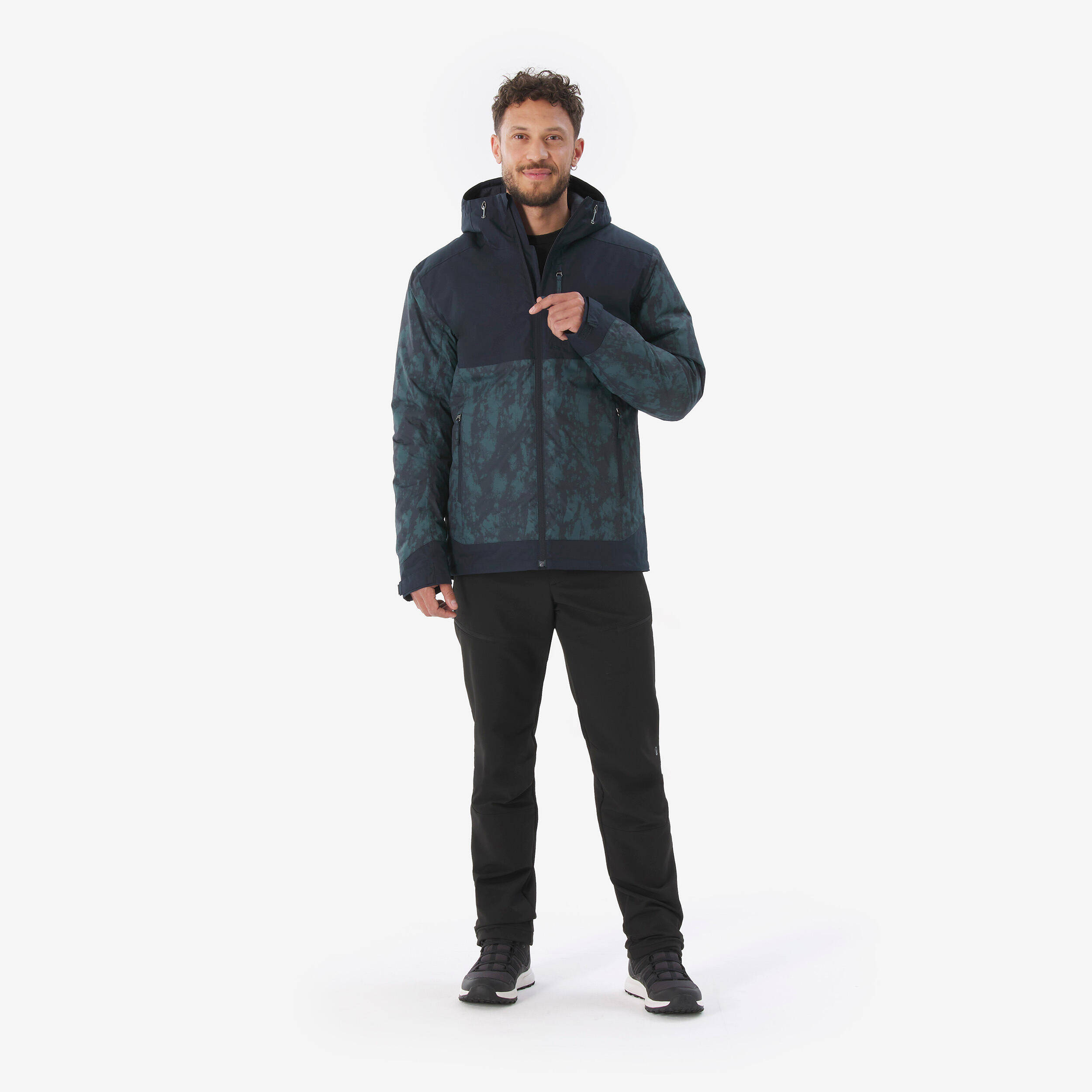 Men’s Waterproof Hiking Jacket -10°C NH500 - Blue -  2