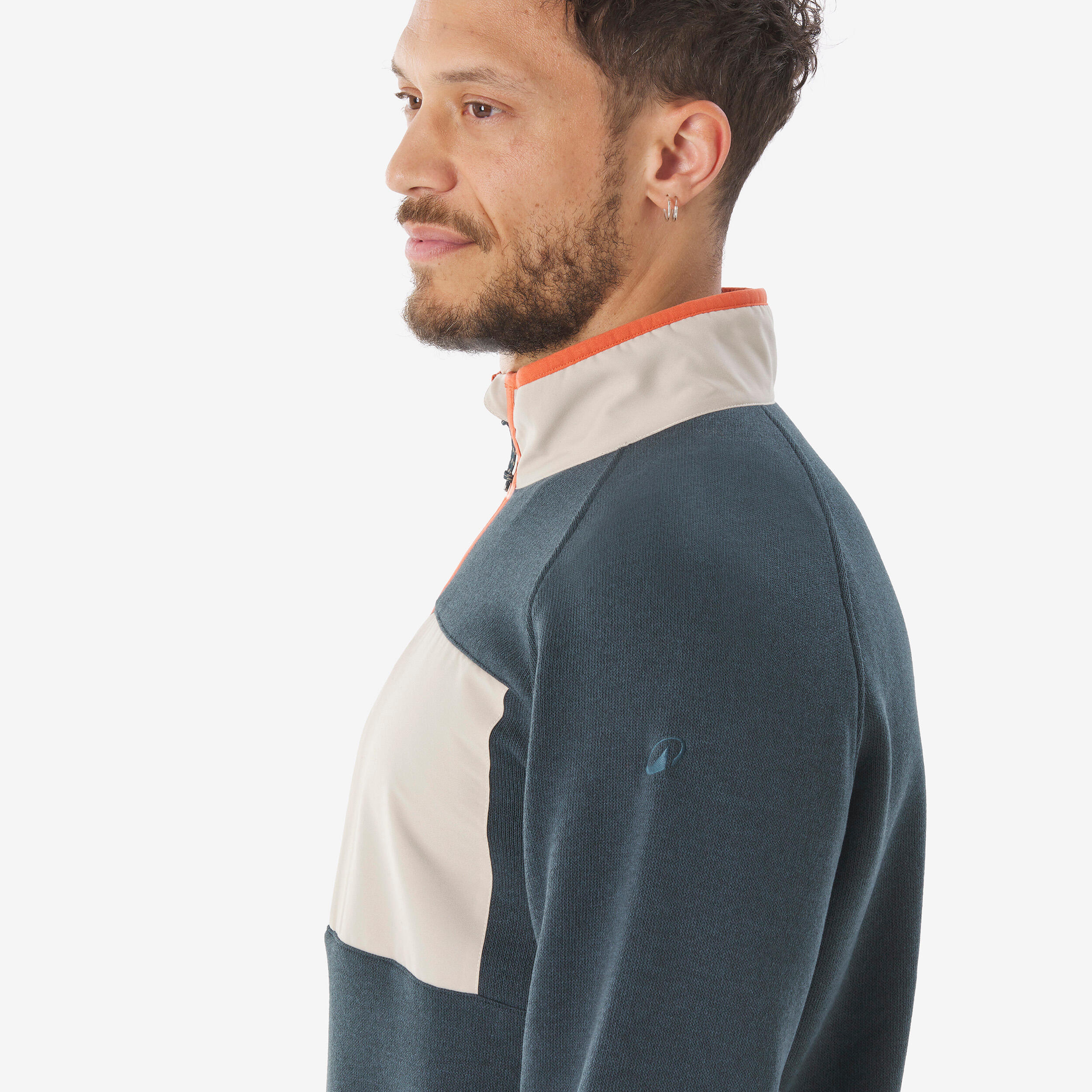 Men’s Half-Zip Hiking Sweater, NH 500 - QUECHUA