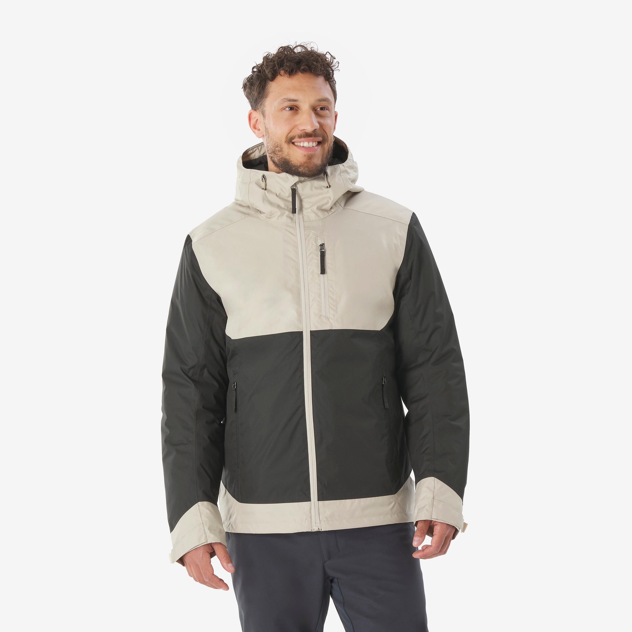 Men’s -10°C NH500 Waterproof Hiking Jacket - Beige