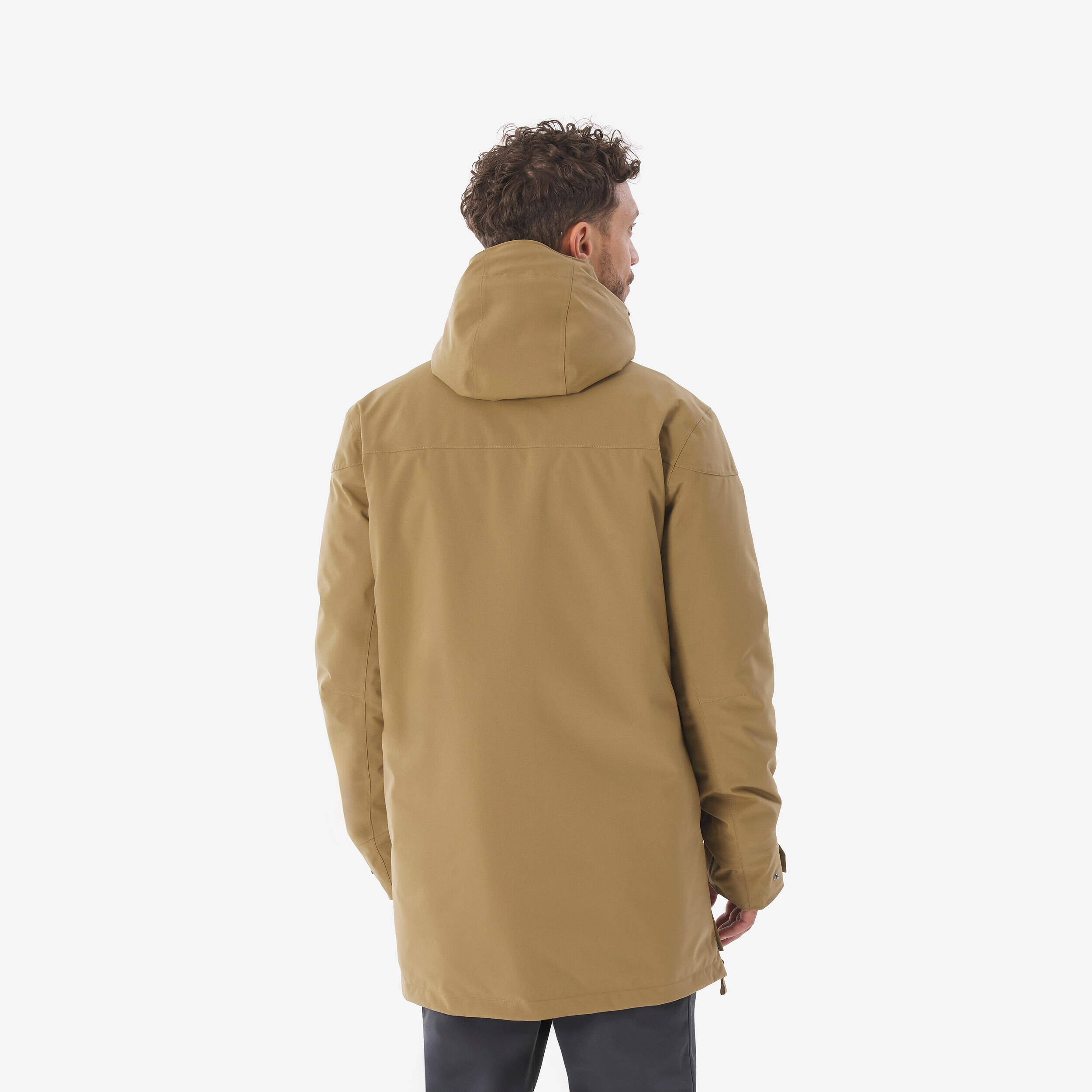 Men Waterproof hiking parka -10°C NH500 - Brown -  4
