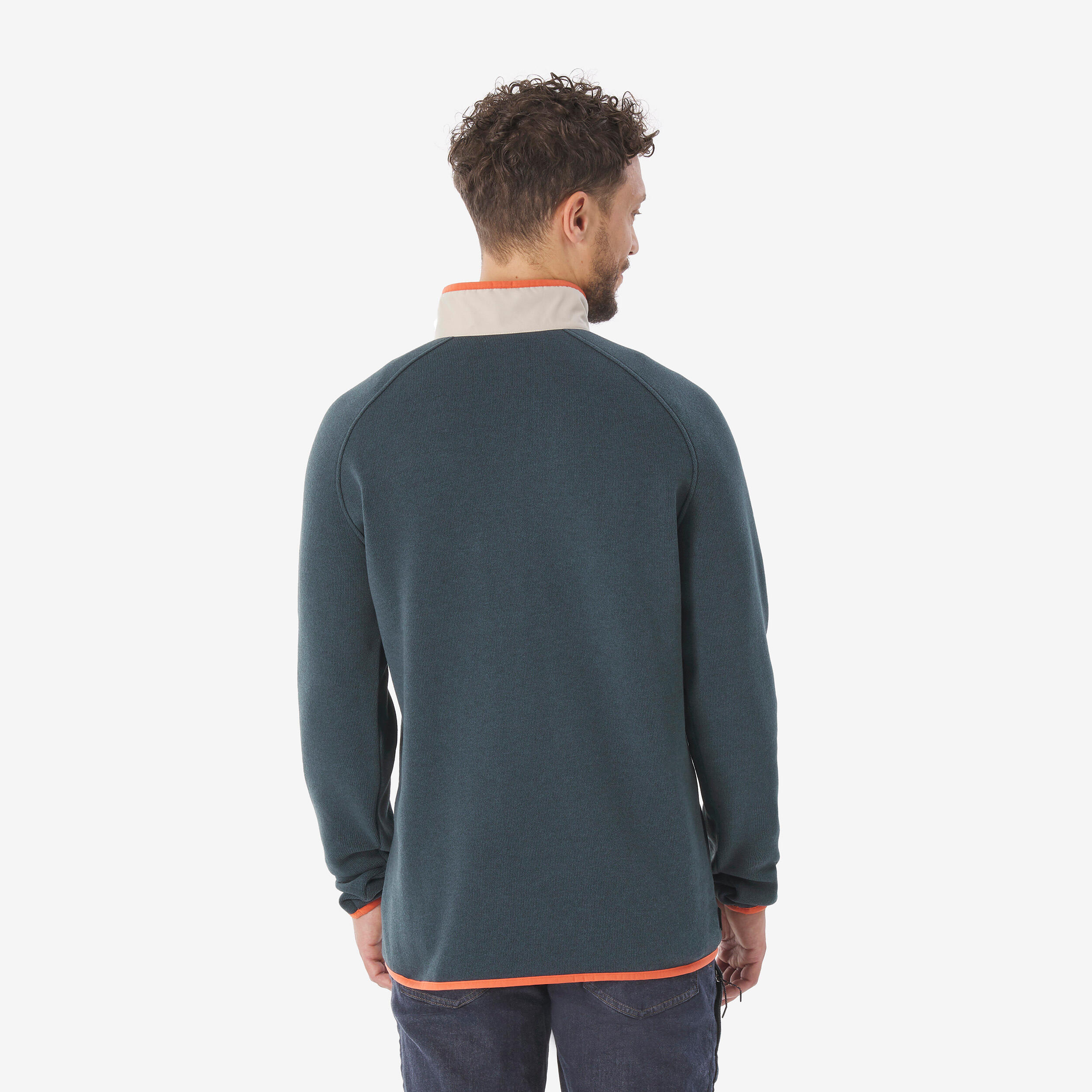 Men’s Half-Zip Hiking Sweater, NH 500 - QUECHUA