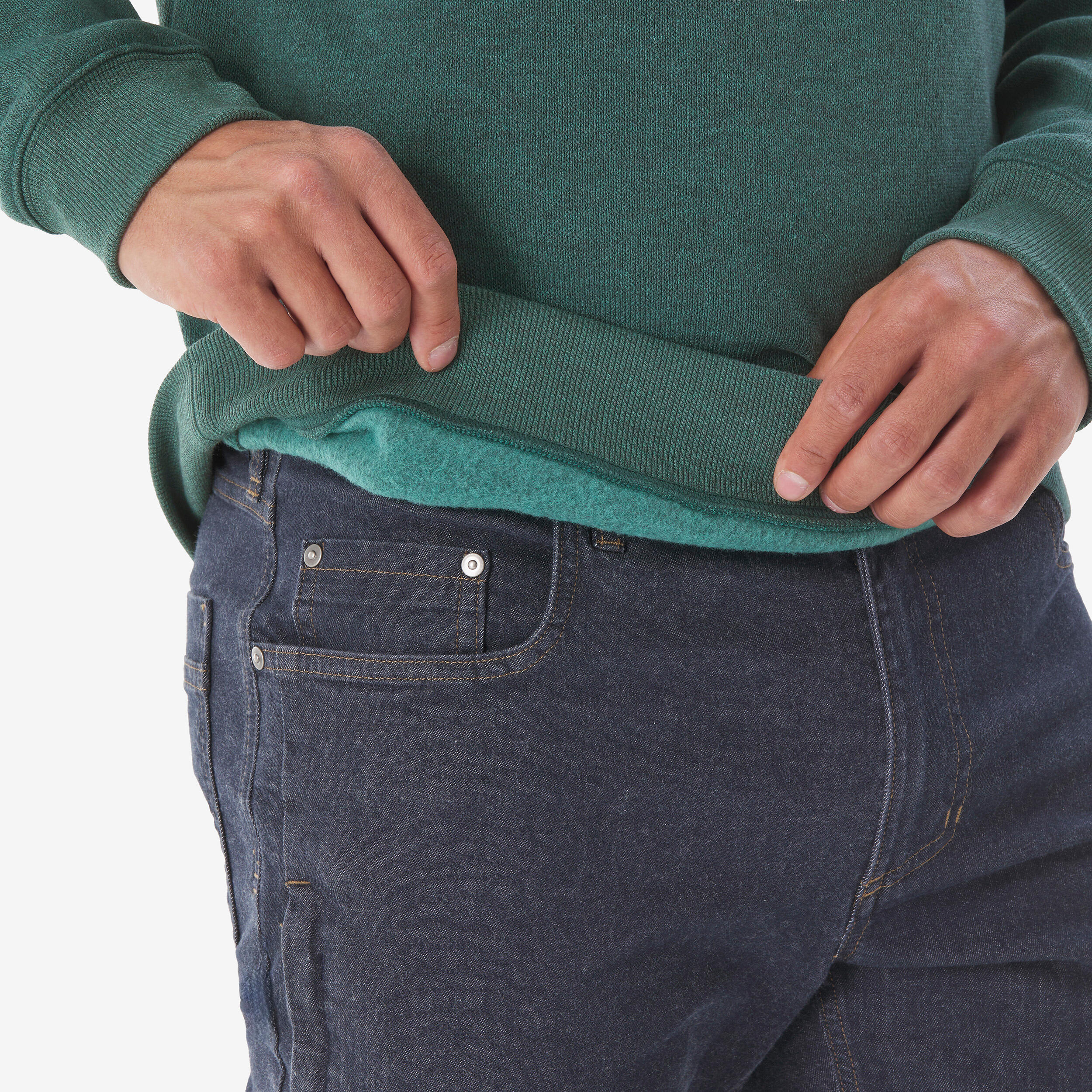 Men’s hiking pullover NH100 - Green