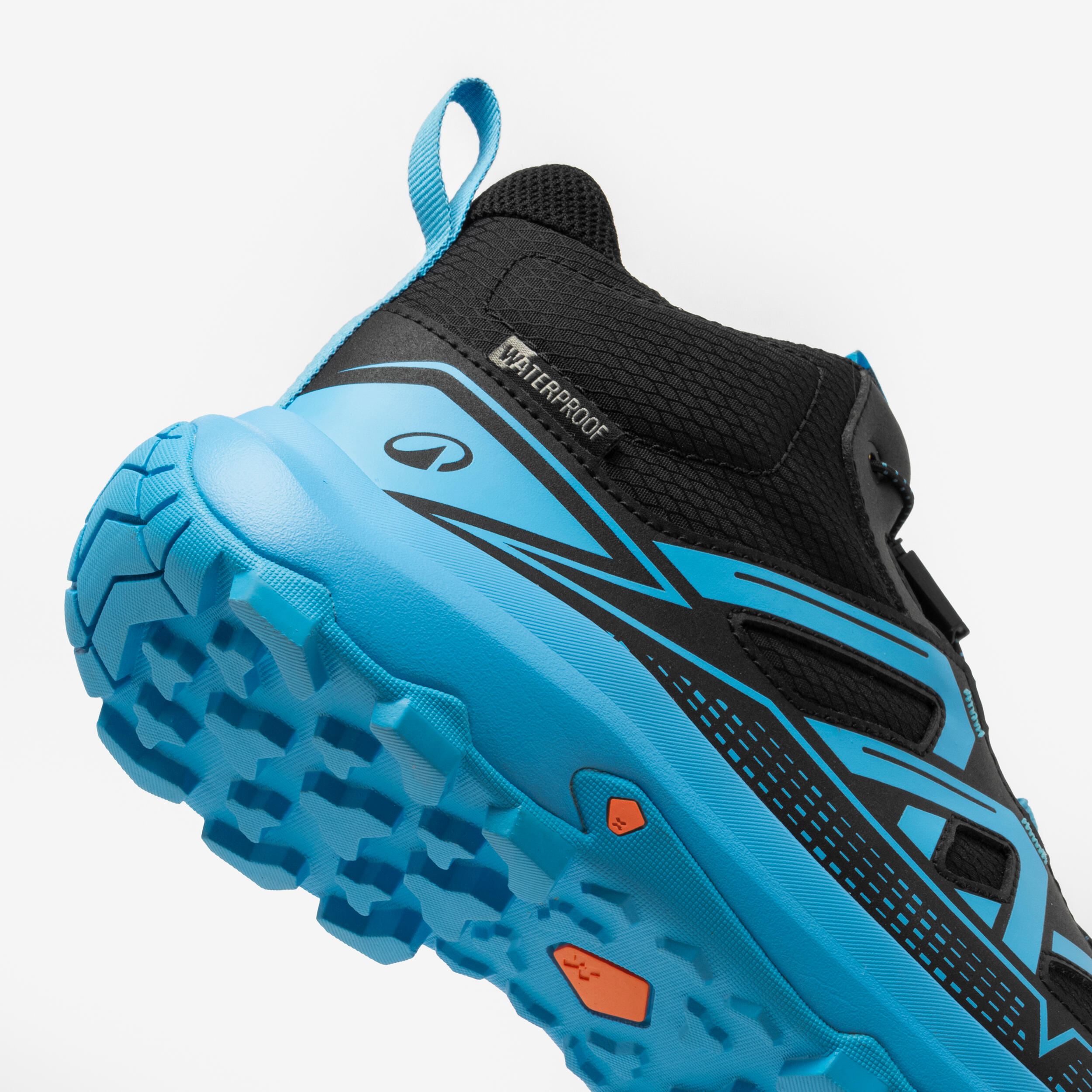 Kids’ Waterproof Hiking Boots, sizes 2.5-5, CROSSROCK MID - QUECHUA