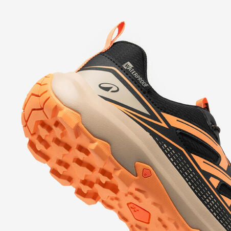 Черевики дитячі CROSSROCK для туризму низькі водонепроникні помаранчеві EU35-38