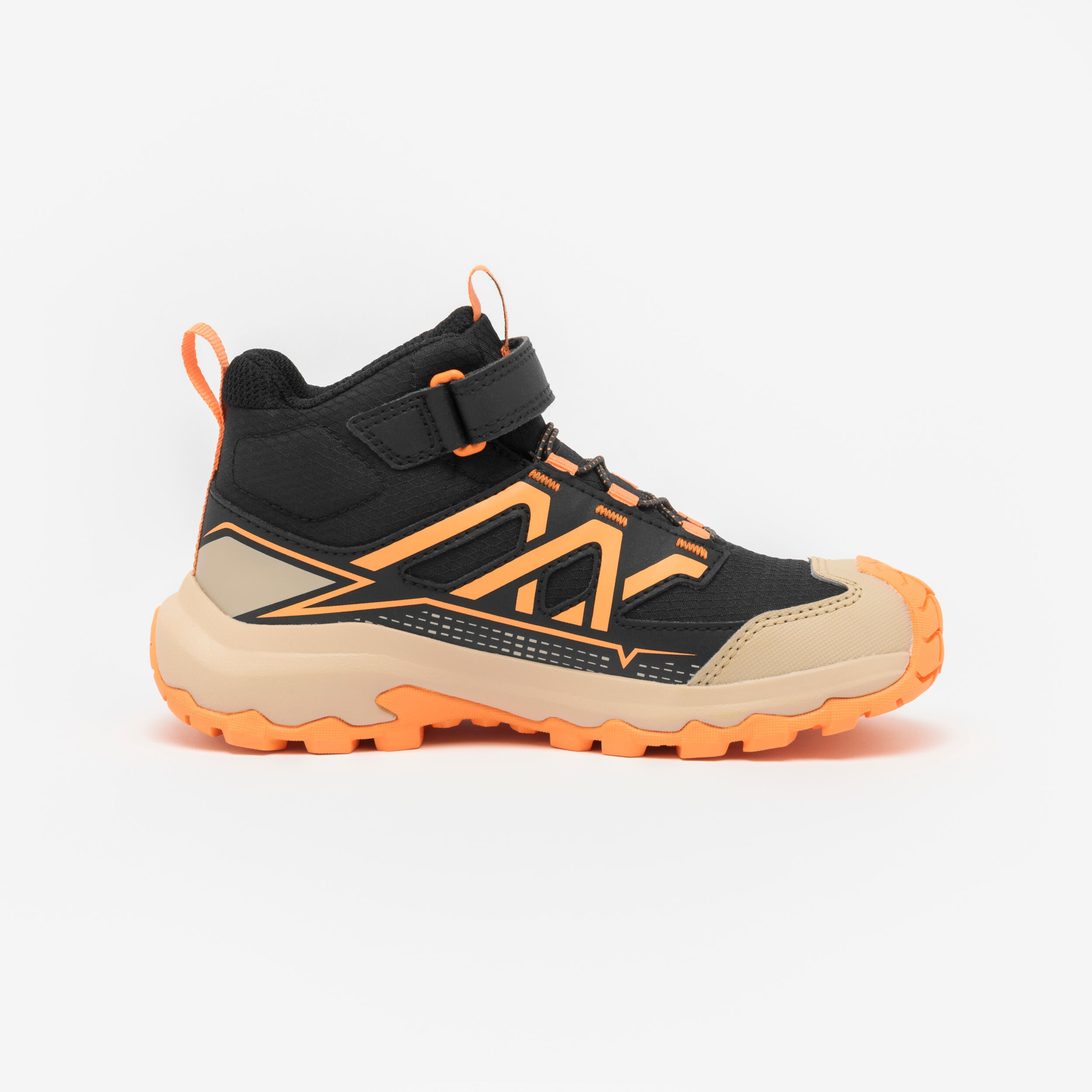 Kid’s Waterproof Hiking Shoes, Crossrock Mid Sizes 10.5C–2.5 - QUECHUA