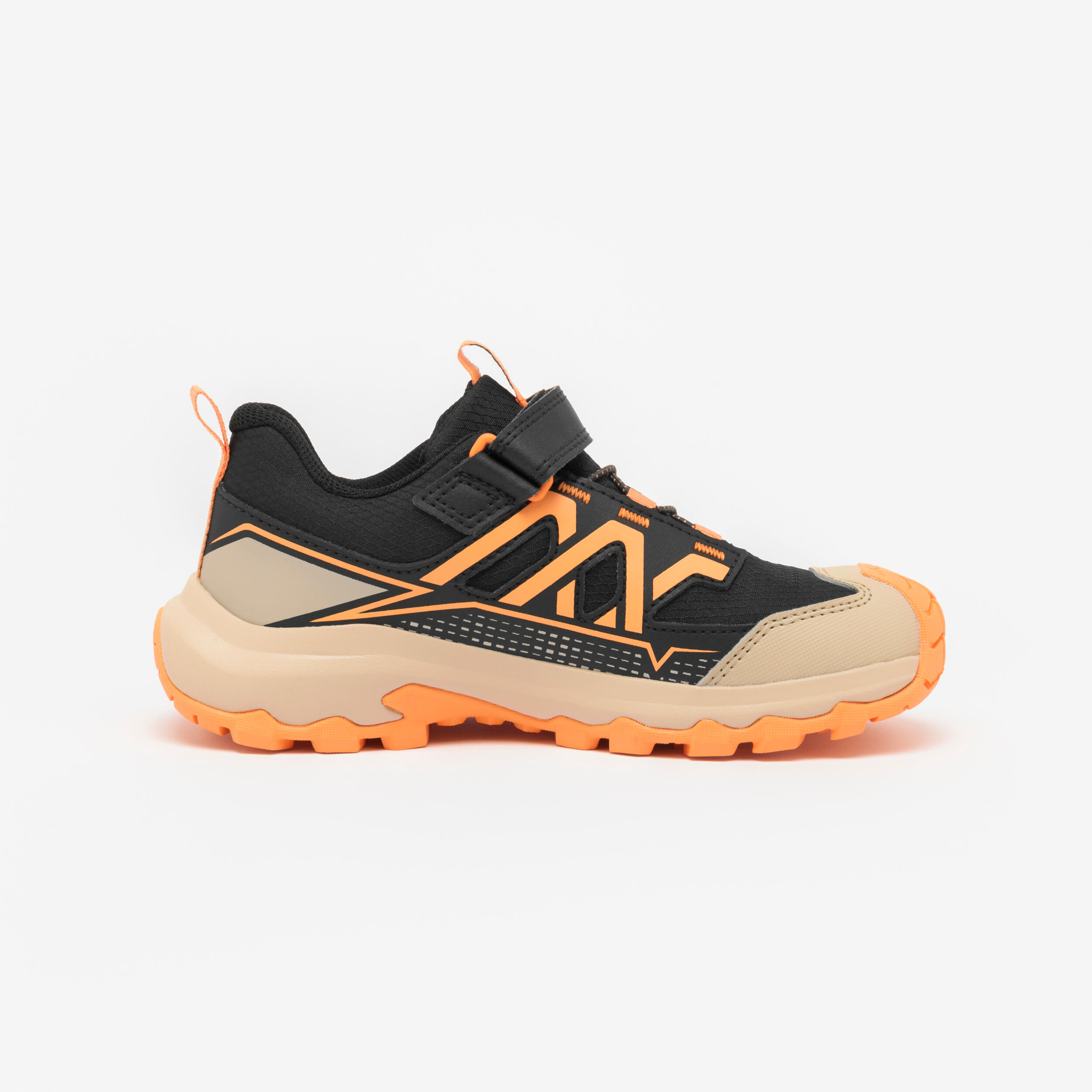 Wasserdichte Klettverschluss-Wanderschuhe 24 bis 34 Kinder, Crossrock. 
orang 5/8