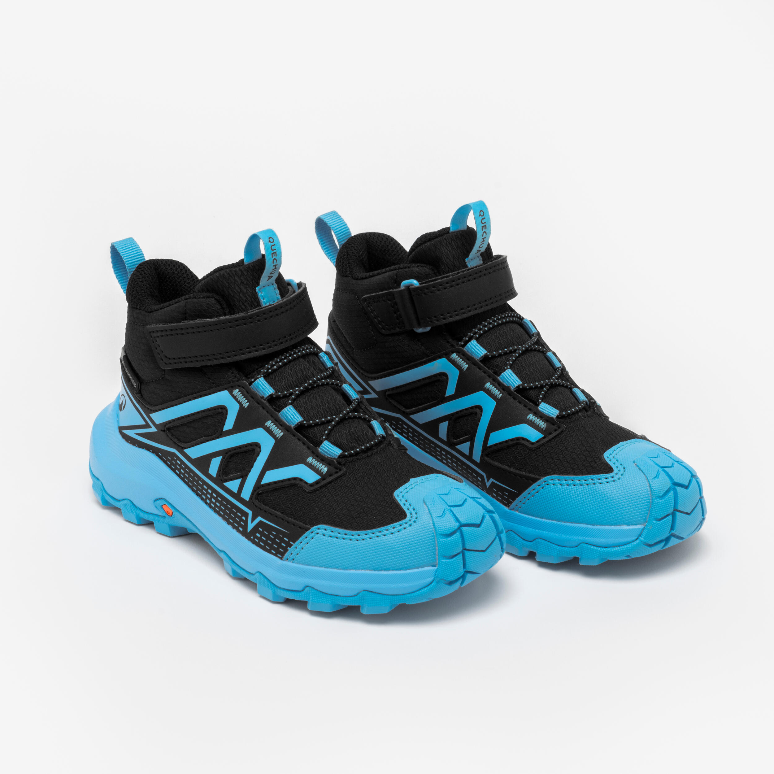 Kids’ Waterproof Hiking Shoes, Crossrock Mid Sizes 10.5C-2.5 - QUECHUA