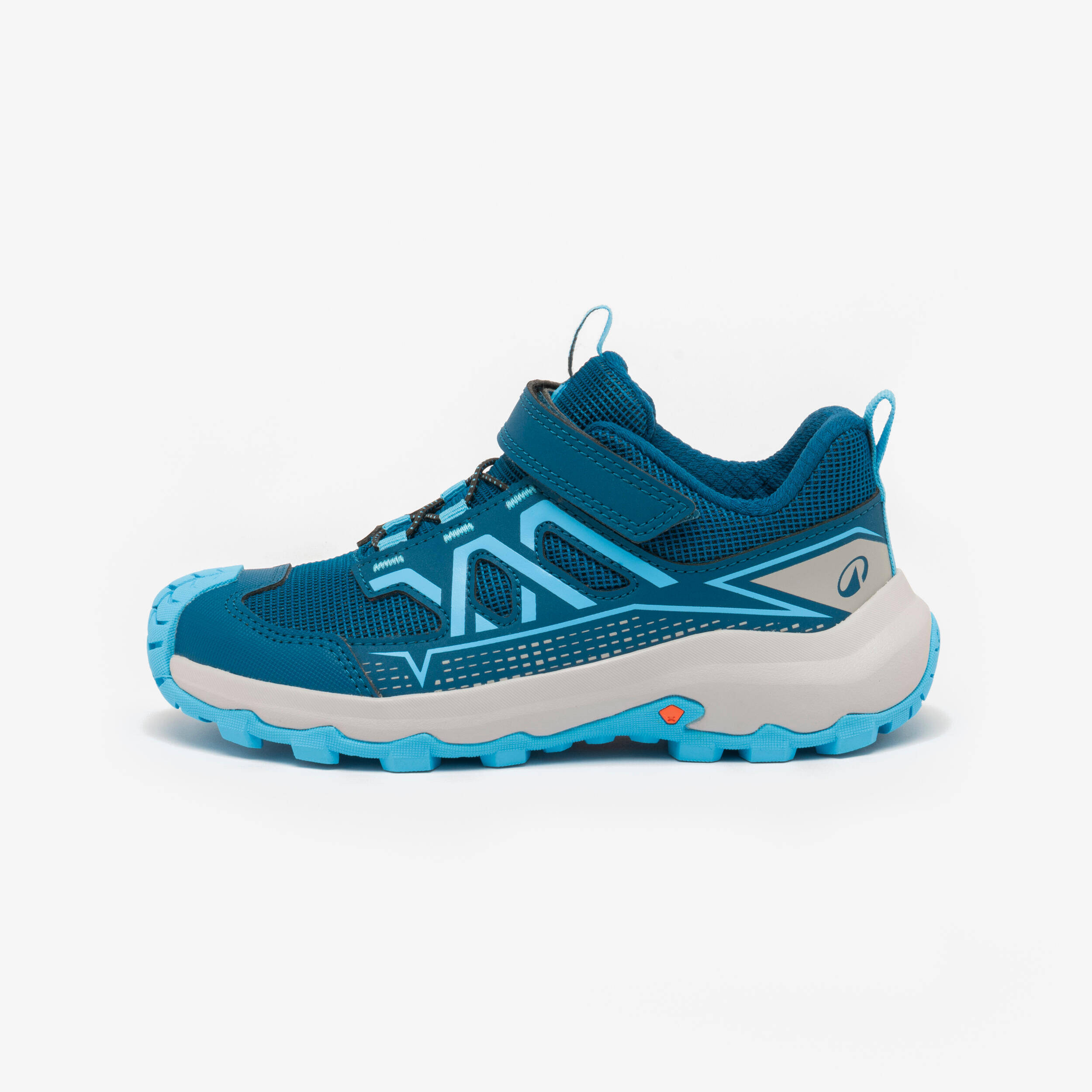 Kids’ quick-lace hiking boots, UK JR sizes 7-2, Crossrock - Blue -  1