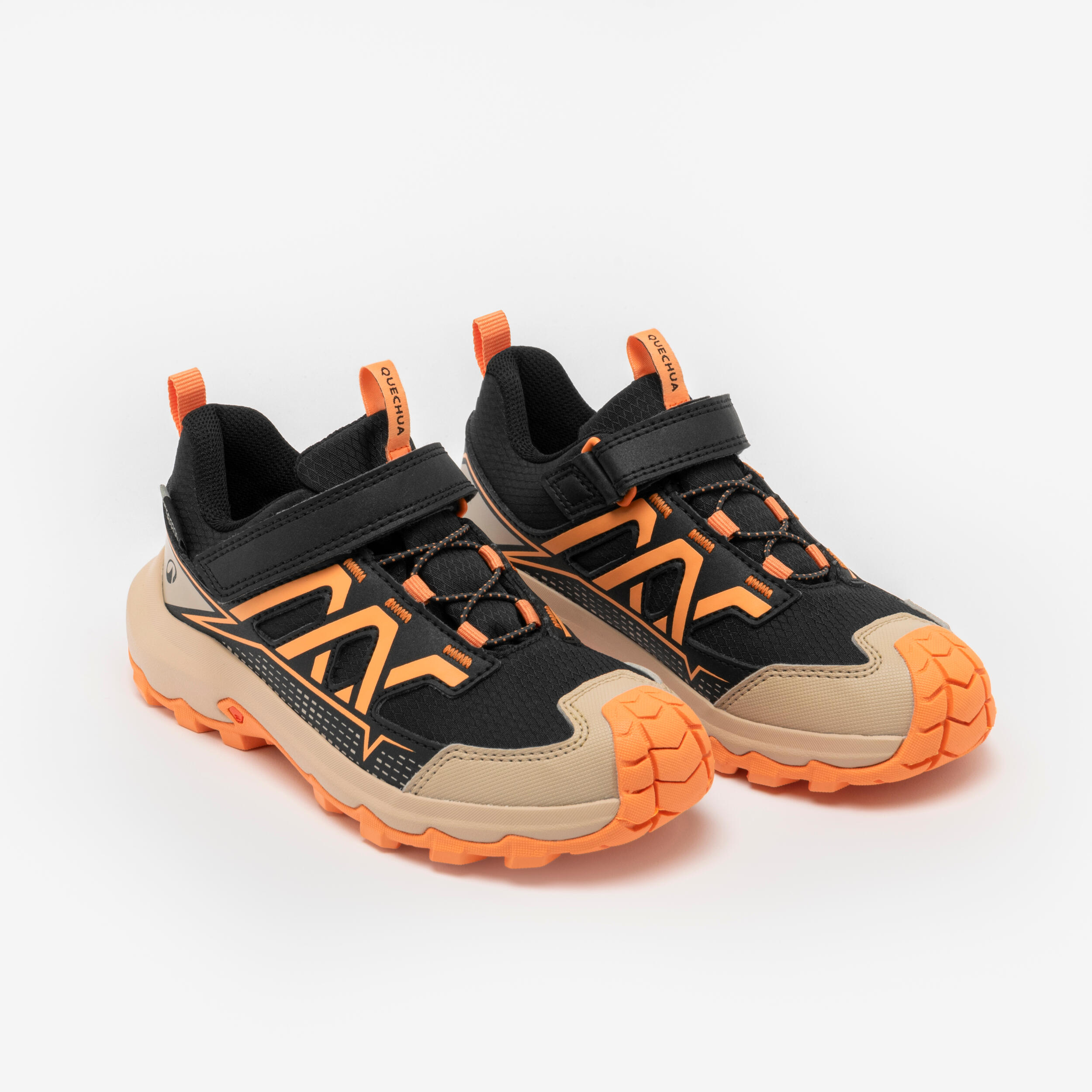 Chaussures de randonnée imperméables enfant, Crossrock Low WTP Tailles 7,5C-2,5 - QUECHUA